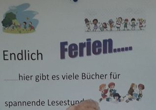Bild mit dem Text Ferien